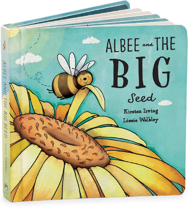 Cuddly and delightful Jellycat naptime buddiesAlbee & the Big Seed Book