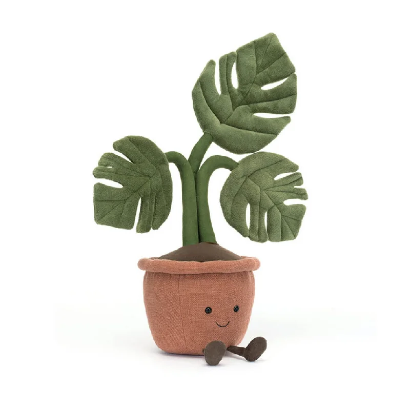 Cozy and gentle Jellycat attention to detailAmuseables Monstera Plant