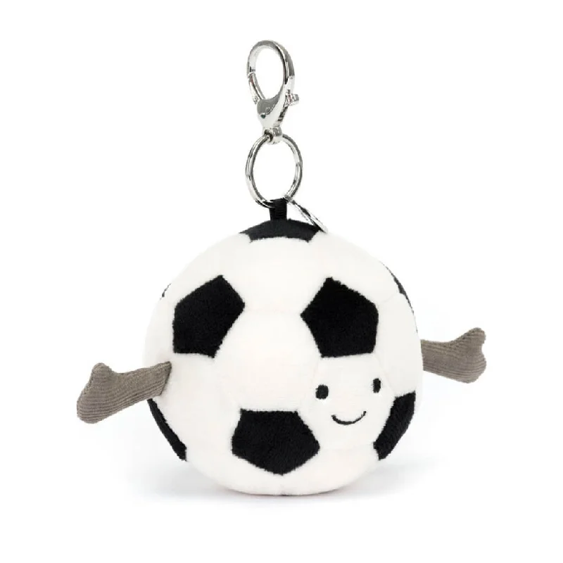 Fluffy and comforting Jellycat superior materialsAmuseables Sports Soccer Ball Bag Charm Fluffy and comforting Jellycat superior materialsAmuseables Sports Soccer Ball Bag Charm