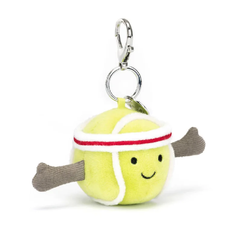 Soft and charming Jellycat designsAmuseables Sports Tennis Ball Bag Charm