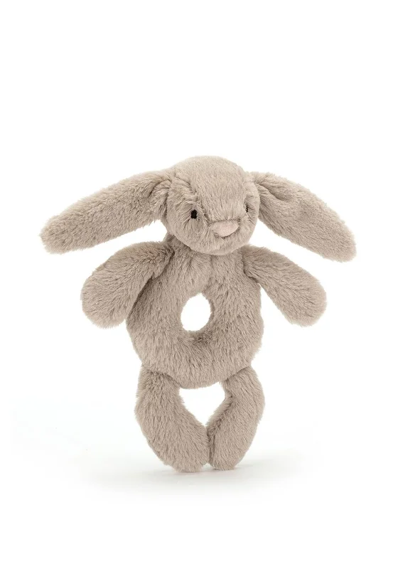 Plush and comforting Jellycat figuresJellycat Bashful Bunny Ring Rattle, Beige