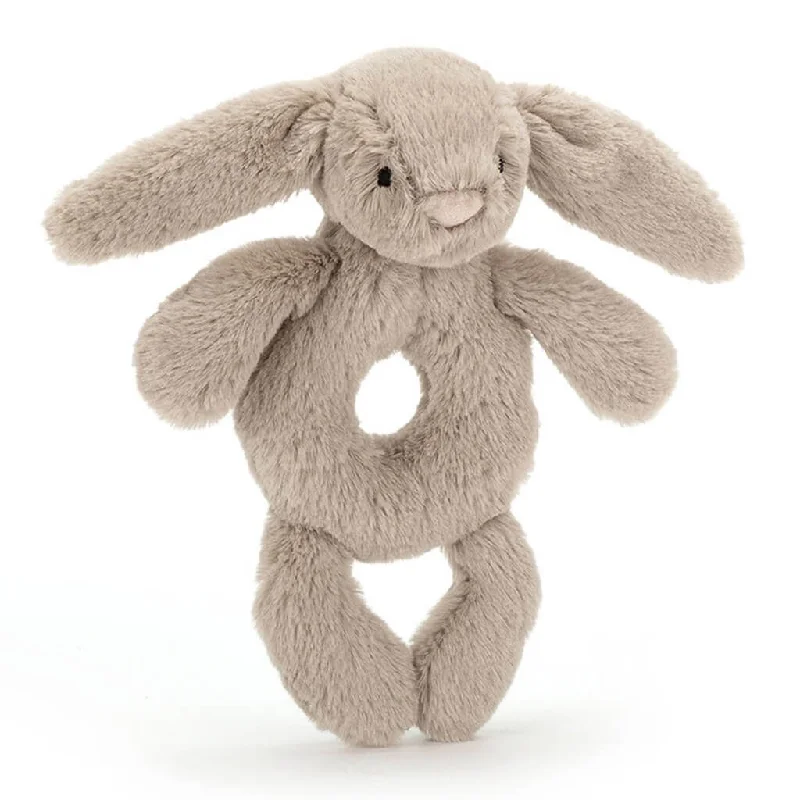 Huggable and sweet Jellycat all-around favoritesBashful Bunny Ring Rattle Grey