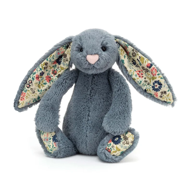 Fluffy and charming Jellycat itemsJellycat Bashful Dusky Blue Blossom Bunny - Small