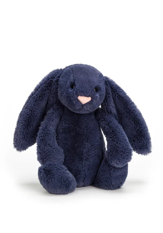 Cuddly and delightful Jellycat naptime buddiesJellycat Bashful Navy Bunny