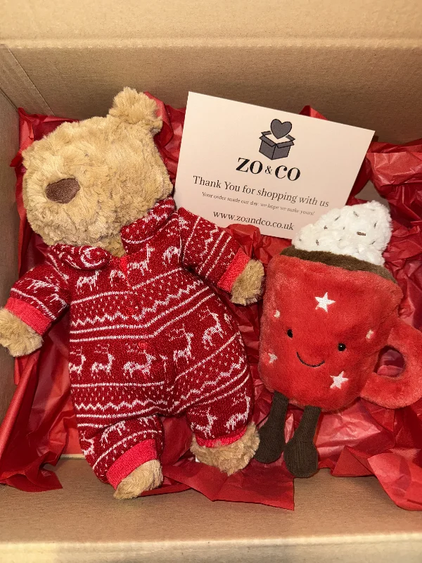 Cuddly and lovely Jellycat animalsChristmas Eve Jellycat Box