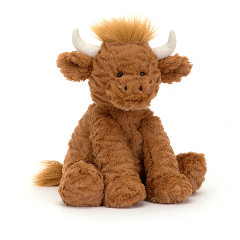 Huggable and charming Jellycat beloved by all ages.Fuddlewuddle Highland Cow By Jellycat Huggable and charming Jellycat beloved by all ages.Fuddlewuddle Highland Cow By Jellycat