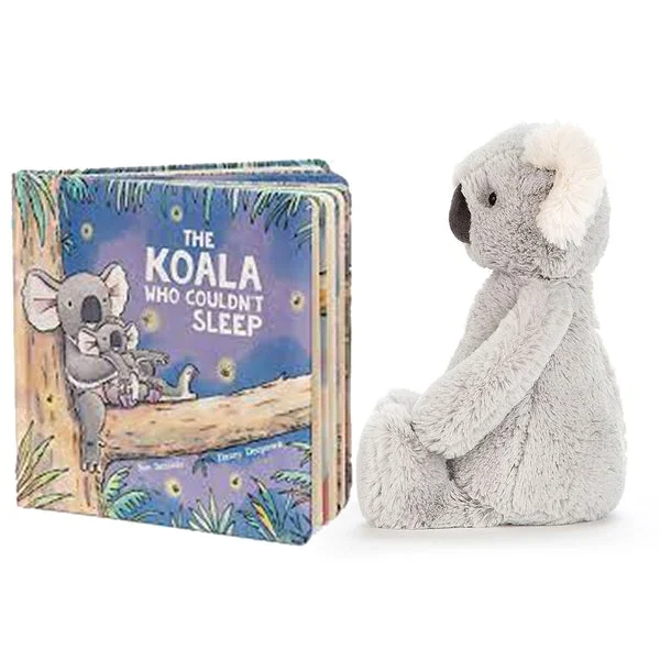 Cuddly and snuggly Jellycat snuggle partnersThe Koala Who Couldn't Sleep Book