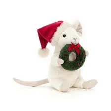 Huggable and charming Jellycat beloved by all ages.Merry Mouse Wreath Jellycat