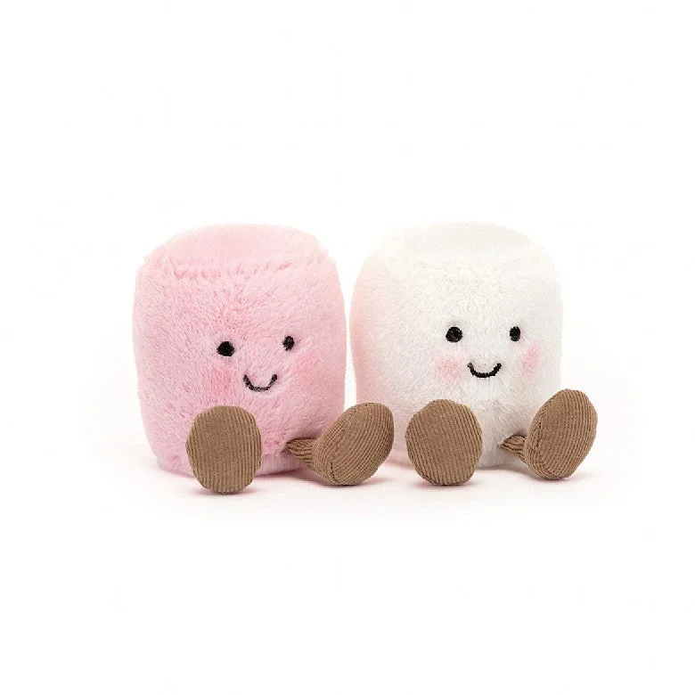Soft and endearing Jellycat plushiesAmuseable Pink and White Marshmallows