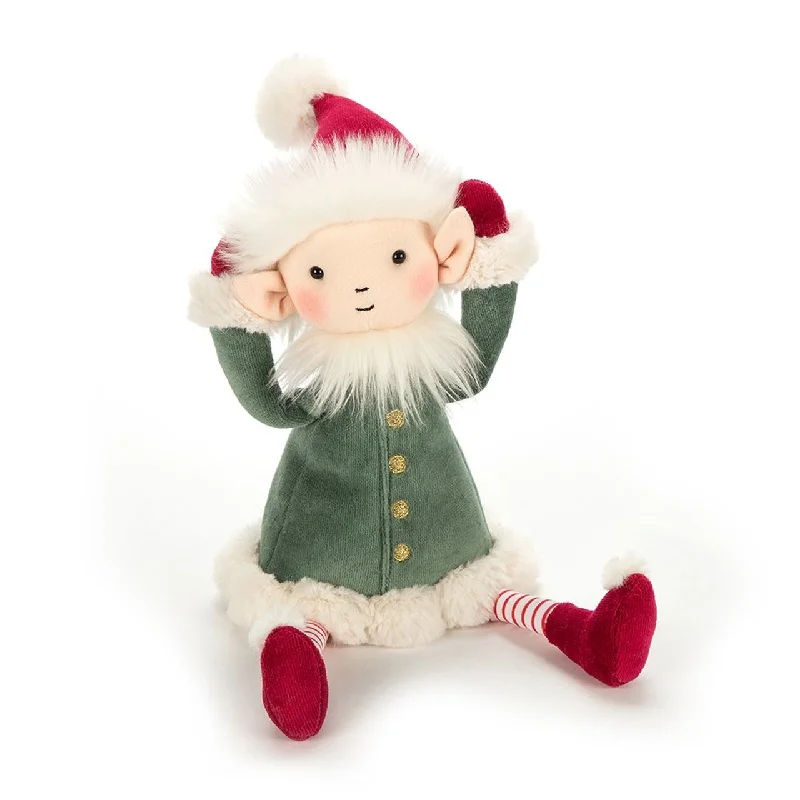 Cuddly and endearing Jellycat timeless appealLeffy Elf Medium Jellycat