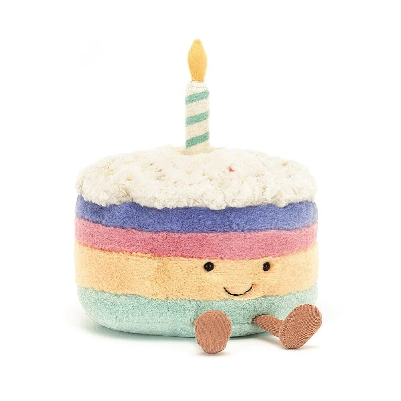 Soft and charming Jellycat designsJellyCat Amuseable Rainbow Birthday Cake Plush