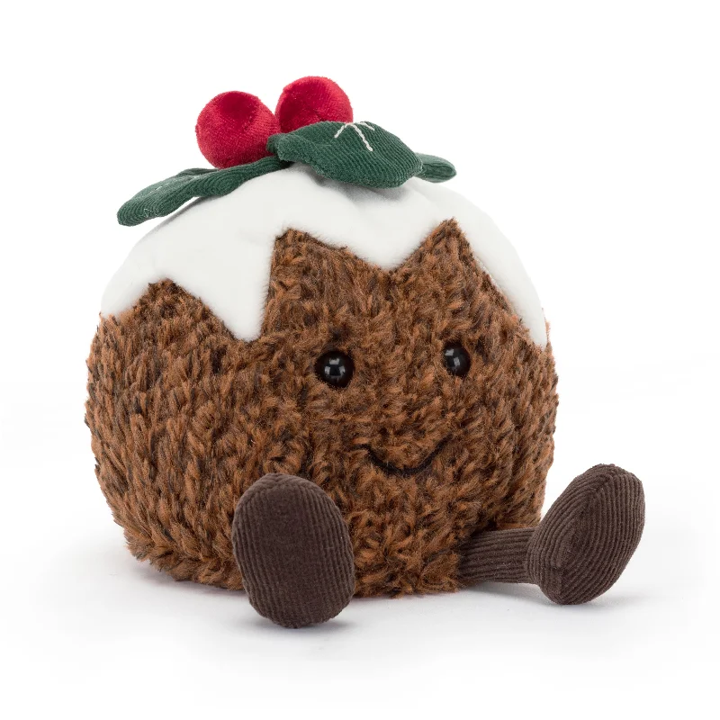 Adorable and gentle Jellycat friendsJELLYCAT AMUSEABLES CHRISTMAS PUDDING BROWN 12X13X17 CM Adorable and gentle Jellycat friendsJELLYCAT AMUSEABLES CHRISTMAS PUDDING BROWN 12X13X17 CM