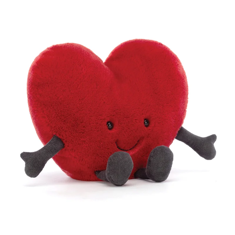 Huggable and sweet Jellycat all-around favoritesJELLYCAT AMUSEABLES RED HEART LARGE RED & BLACK 7X19X17 CM Huggable and sweet Jellycat all-around favoritesJELLYCAT AMUSEABLES RED HEART LARGE RED & BLACK 7X19X17 CM
