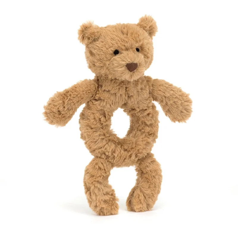 Cuddly and snuggly Jellycat snuggle partnersJellycat Bartholomew bjørn ring rangle