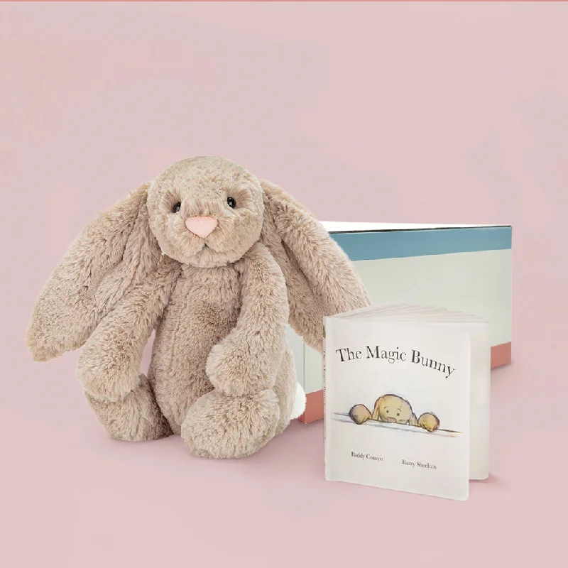Adorable and plush Jellycat emotional support friendsJellycat Bashful Beige Bunny with The Magic Bunny Book Gift Set Adorable and plush Jellycat emotional support friendsJellycat Bashful Beige Bunny with The Magic Bunny Book Gift Set