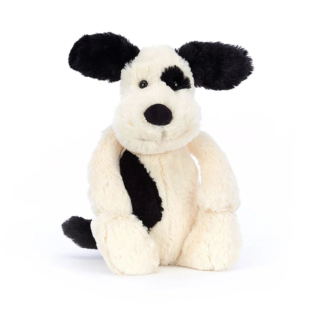 Cozy and delightful Jellycat companionsJellycat Bashful Cream and Black Puppy