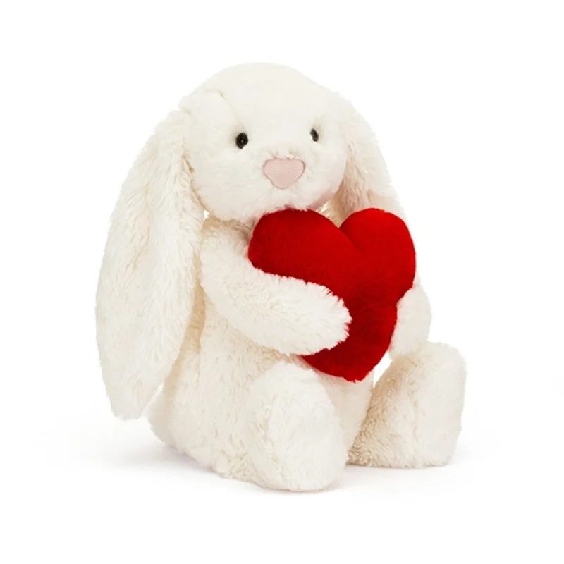 Cozy and gentle Jellycat attention to detailJellycat Bashful Kanin Love med Hjerte Creme 31 cm