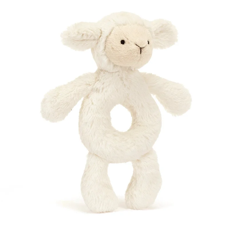 Plush and comforting Jellycat figuresJellycat Bashful Lam Ring Rangle
