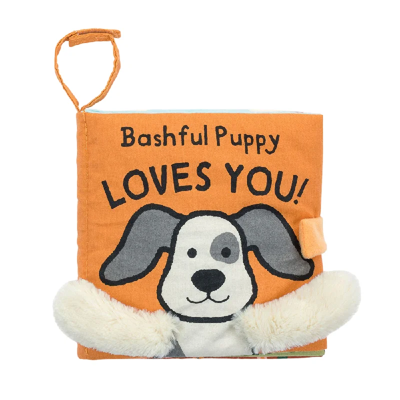 Soft and endearing Jellycat plushies'Bashful Puppy Loves You' Book | Joy-Louise Robinson Soft and endearing Jellycat plushies'Bashful Puppy Loves You' Book | Joy-Louise Robinson