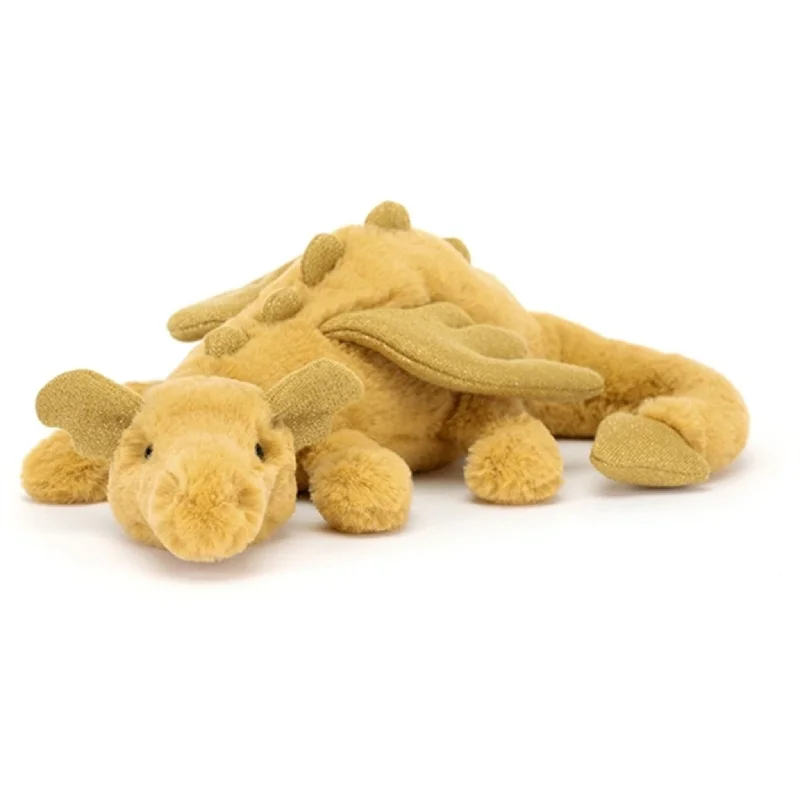 Soft and cozy Jellycat high-quality craftsmanshipJellycat Drage Golden 30 cm