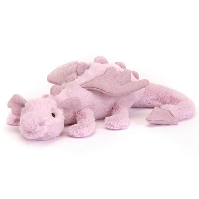Plush and comforting Jellycat figuresJellycat Drage Lavendel 26 cm