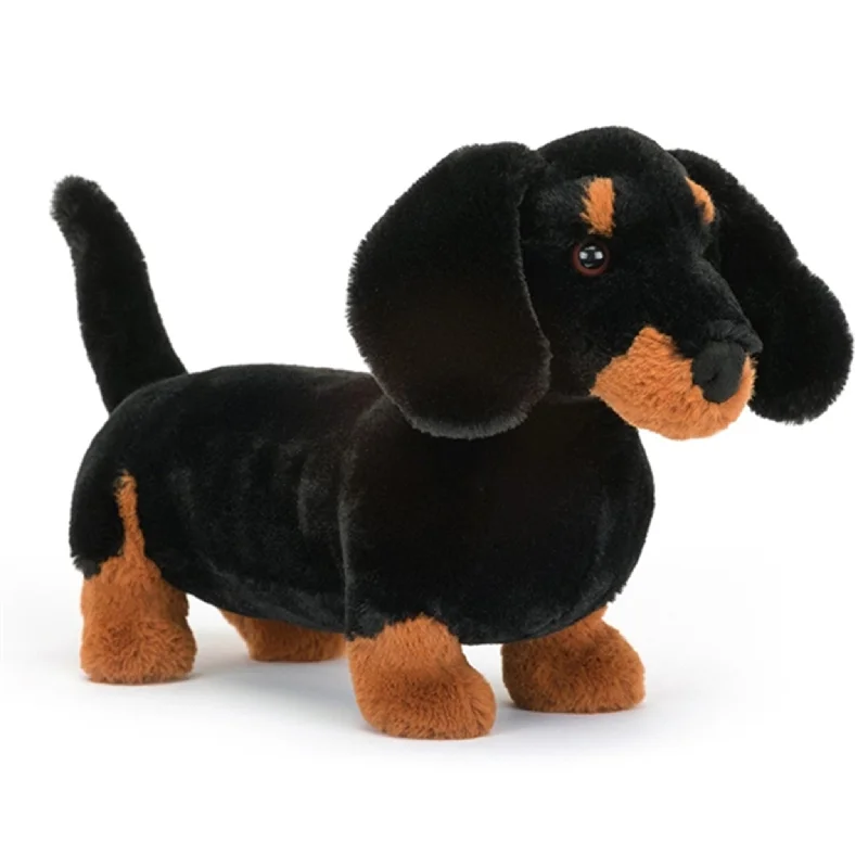 Cuddly and snuggly Jellycat snuggle partnersJellycat Freddie Gravhund 17 cm