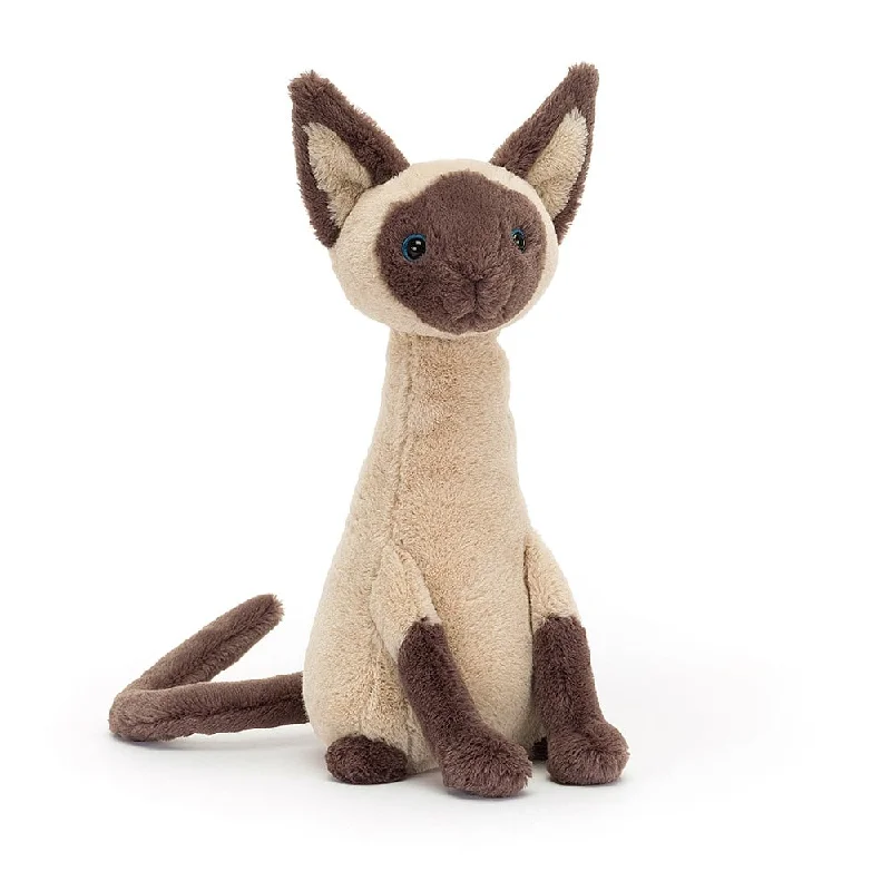 Soft and endearing Jellycat plushiesJELLYCAT IRIS SIAMESE CAT BROWN 3X2X27 CM