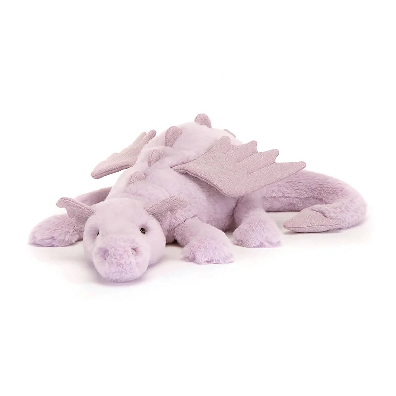 Soft and charming Jellycat designsJELLYCAT LAVENDER DRAGON LARGE LILAC 14X50X12 CM
