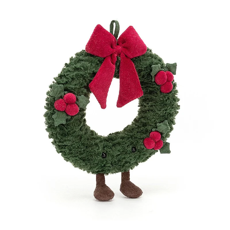 Soft and cozy Jellycat high-quality craftsmanshipJellycat London Christmas Amuseable Wreath - Little Soft and cozy Jellycat high-quality craftsmanshipJellycat London Christmas Amuseable Wreath - Little