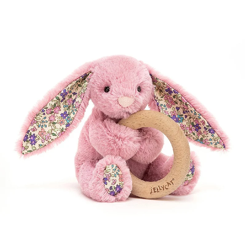 Cuddly and lovely Jellycat animalsJellycat London Blossom Tulip Bunny Wooden Ring Toy (Retired 2022) Cuddly and lovely Jellycat animalsJellycat London Blossom Tulip Bunny Wooden Ring Toy (Retired 2022)