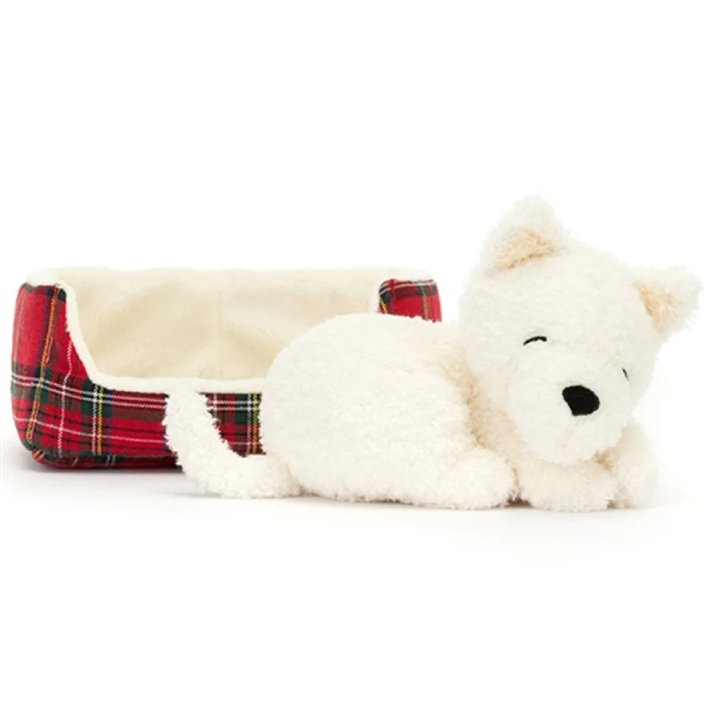 Cozy and delightful Jellycat companionsJellycat Napping Nipper Westie 10 cm