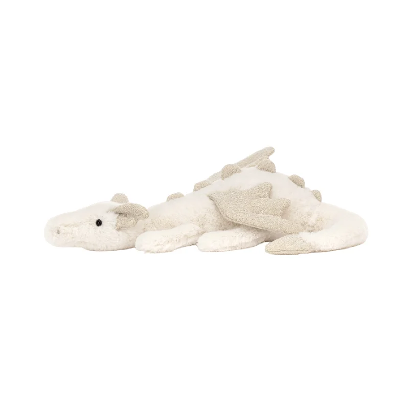 Plush and comforting Jellycat figuresSnow Dragon Soft Toy | Little