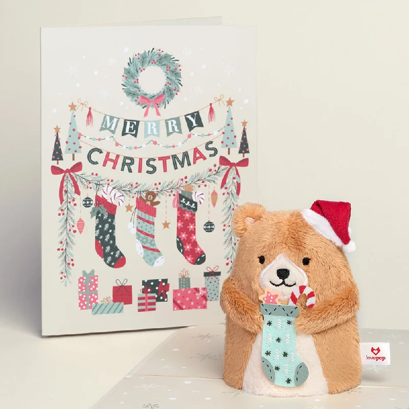 Soft and cuddly stuffed animalsSoft and cuddly stuffed animals'Merry Christmas' Holiday Bear Plushpop Soft and cuddly stuffed animalsSoft and cuddly stuffed animals'Merry Christmas' Holiday Bear Plushpop
