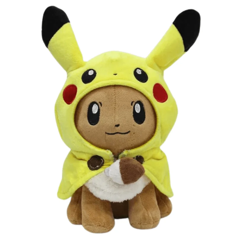 Playful and cheerful stuffed creaturesPlayful and cheerful stuffed creaturesPokémon Plush Cosplay Eevee Pikachu 12in