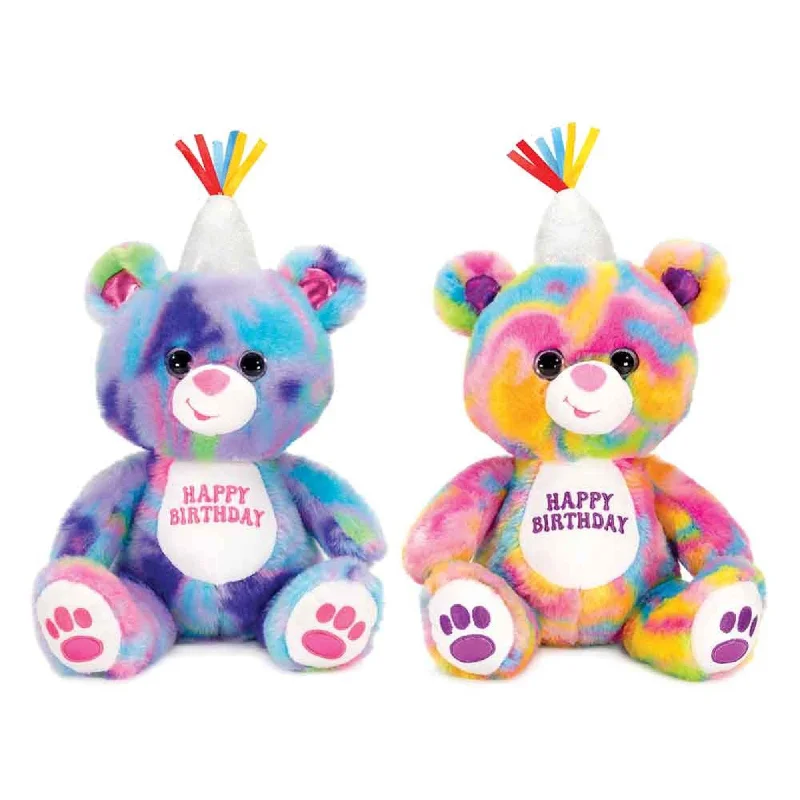 Sweet and innocent stuffed animalsSweet and innocent stuffed animalsPsychedelic "Happy Birthday" Bear Plush, 10 Inches, Assortment, 1 Count Sweet and innocent stuffed animalsSweet and innocent stuffed animalsPsychedelic "Happy Birthday" Bear Plush, 10 Inches, Assortment, 1 Count