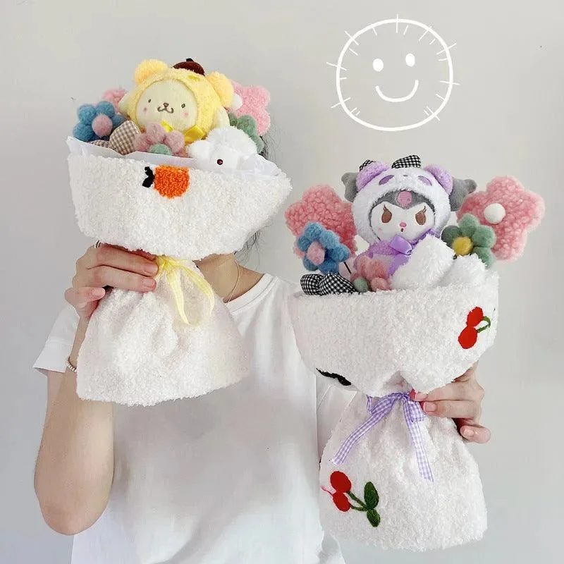 Cuddly and comforting plush charactersCuddly and comforting plush charactersSanrio My Melody Kuromi Hello Kitty Bouquet Cuddly and comforting plush charactersCuddly and comforting plush charactersSanrio My Melody Kuromi Hello Kitty Bouquet