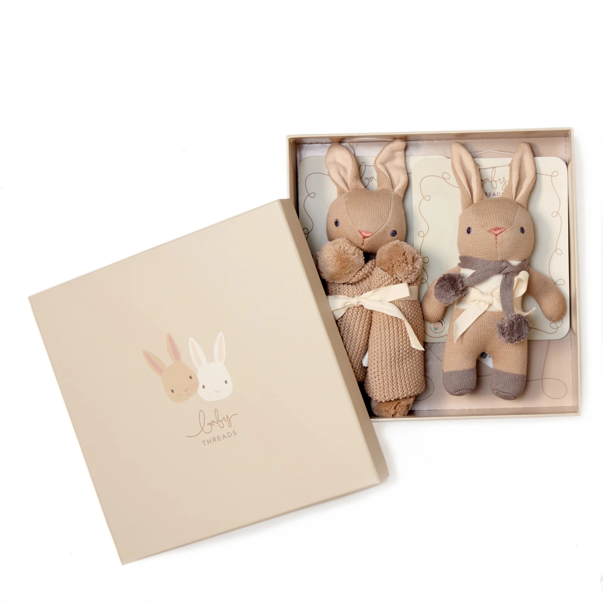Soft and squishy plush crittersSoft and squishy plush crittersThreadbear, Taupe Bunny, Baby Gift Set Soft and squishy plush crittersSoft and squishy plush crittersThreadbear, Taupe Bunny, Baby Gift Set