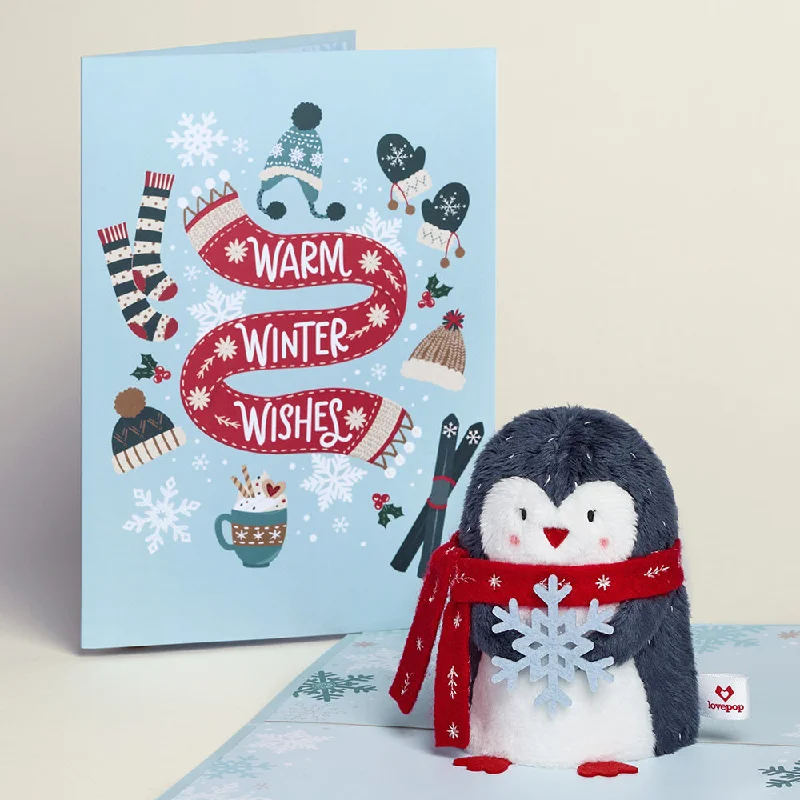 Cuddly and comforting plush charactersCuddly and comforting plush characters'Warm Winter Wishes' Holiday Penguin Plushpop Cuddly and comforting plush charactersCuddly and comforting plush characters'Warm Winter Wishes' Holiday Penguin Plushpop