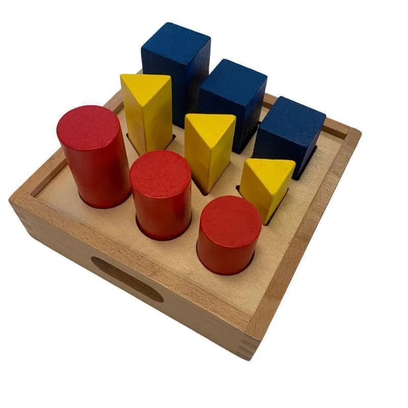 enchanting and whimsical wooden toys that captivate attention                   3D Shape and Size Board
