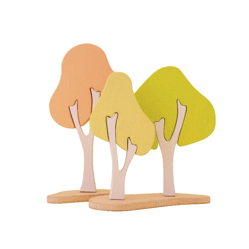 sturdy and long-lasting wooden toys for active play                   Autumn Gum Trees