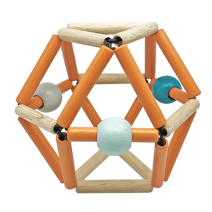 classic wooden toys for kids                Bass & Bass Rattle & Teether Baby Grabber Classic Woody