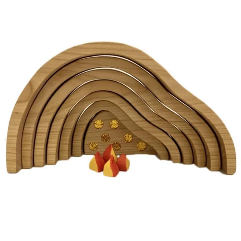 eco-conscious wooden toys                 Bauspiel Dragon's Lair