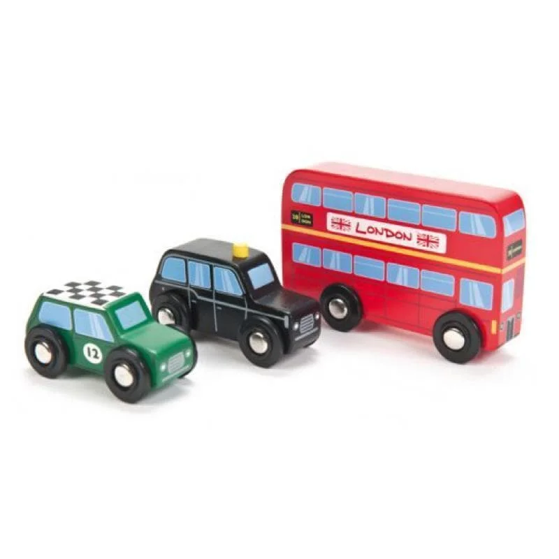 colorful wooden toys for toddlers             British Classic Toy Cars Indigo Jamm