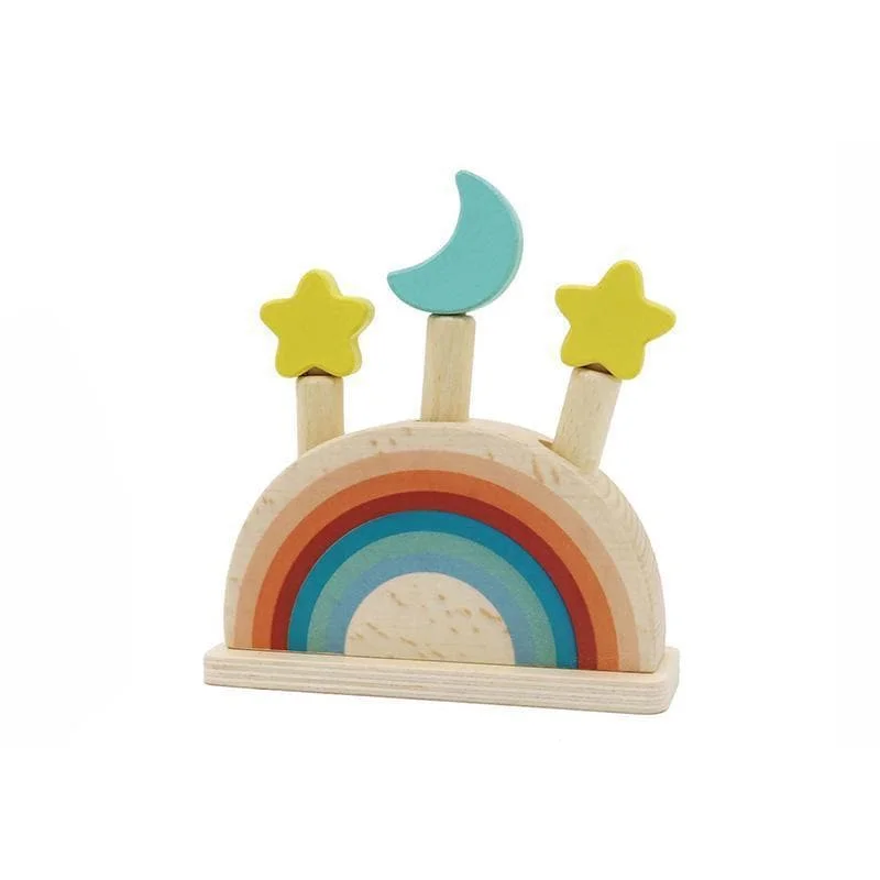 non-toxic wooden toys                   Calm and Breezy Pop Up Toy Rainbow