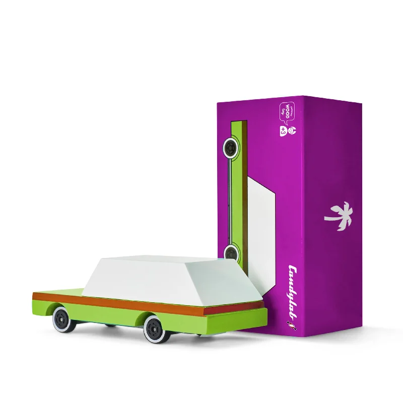eco-friendly and sustainably made wooden toys                   Candylab  Candycar Avocado Wagon