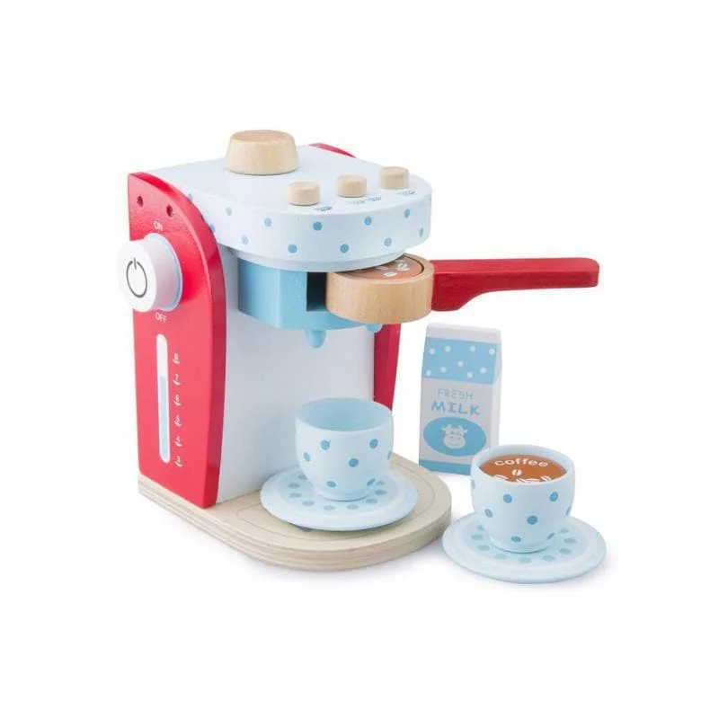 engaging wooden toys                   Coffee Machine - Blue