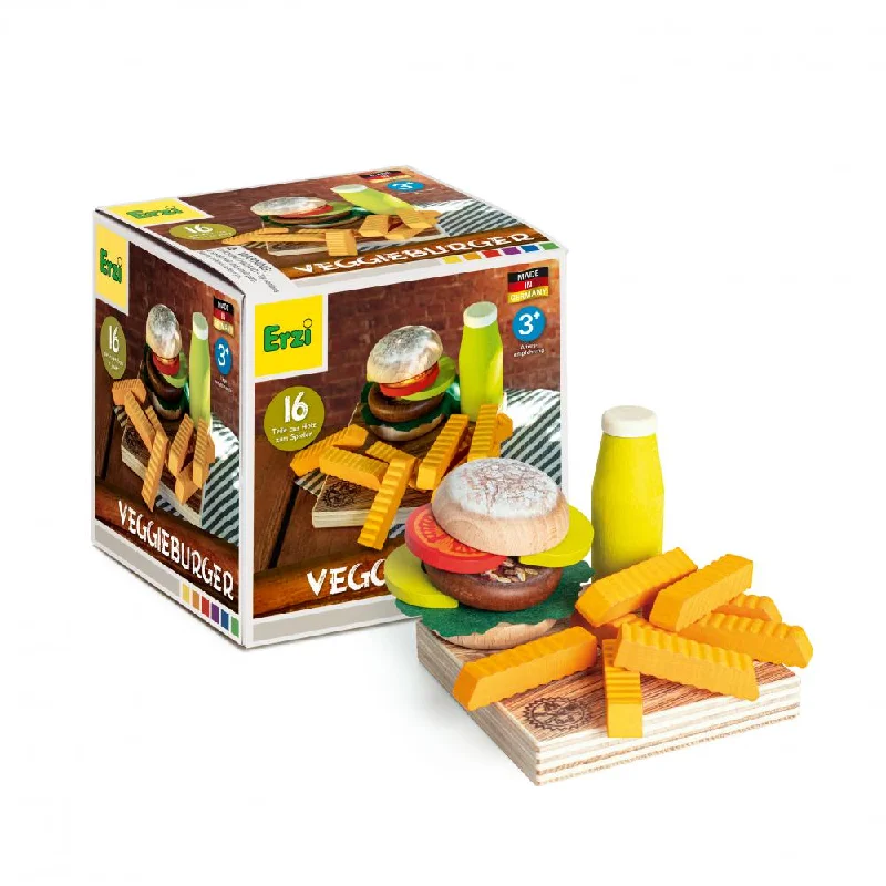 enchanted wooden toys                   Erzi veggie burger
