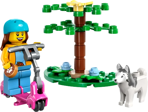 Perfect for both kids and adults LEGOLEGO® City Dog Park & Scooter 30639