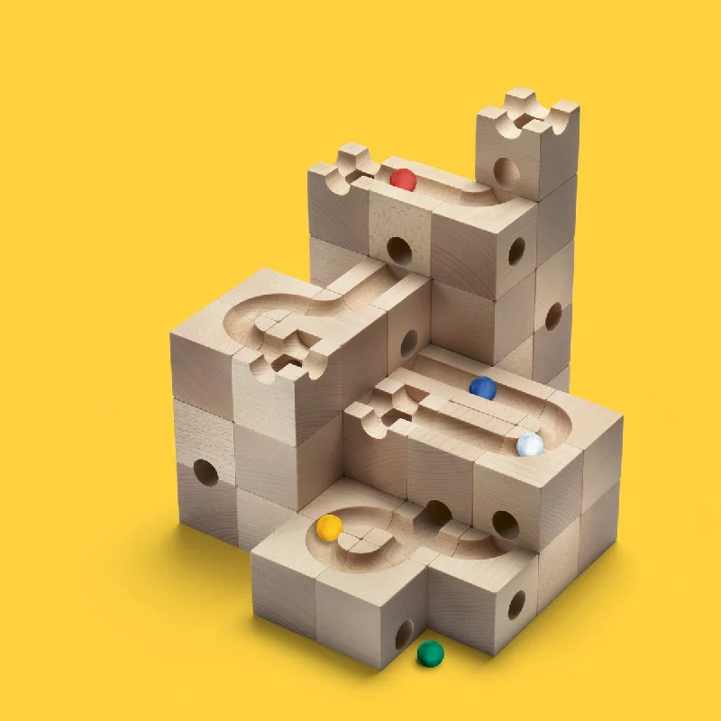 eco-friendly and safe wooden toys                   Cuboro standard 50 large starter set