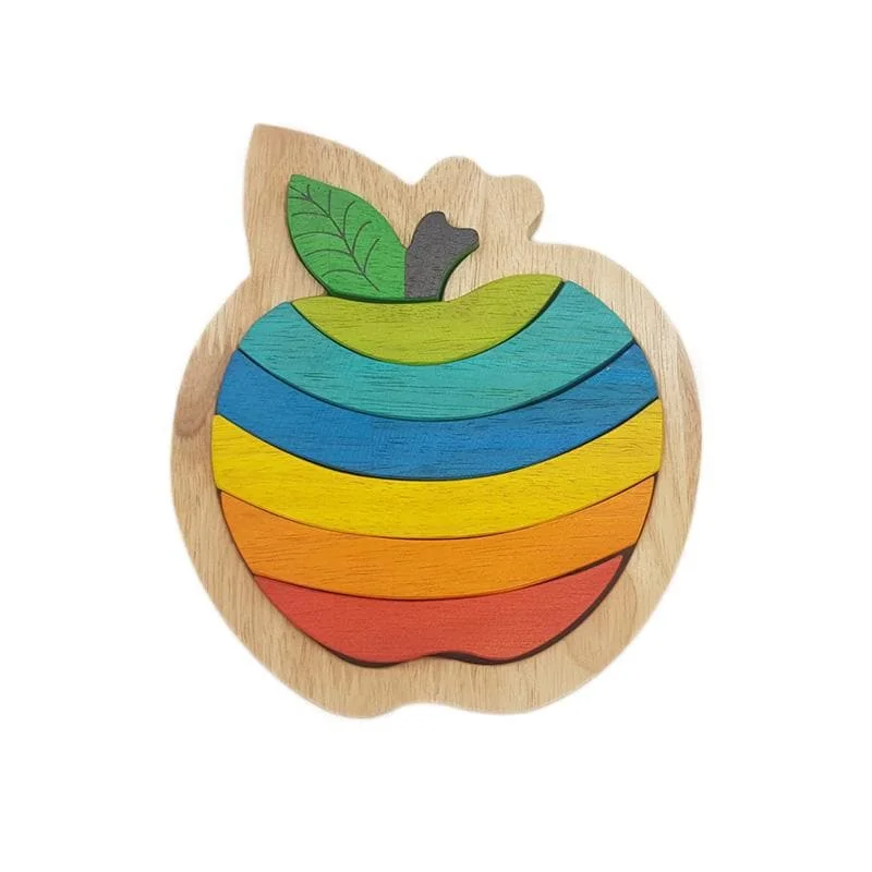 functional wooden toys               Delicious Apple Puzzle